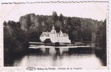 Belgium Postcard Habay la Vielle Chateau de la Trapperie Scalloped Edge
