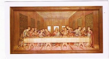 Tennessee Postcard Last Supper Wood Carving Upper Room Chapel