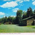 Ontario Postcard Thunder Bay 1910 Bush Camp Centennial Park