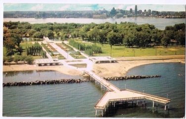 Toronto Ontario Postcard Centre Island Aerial View