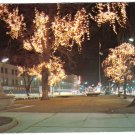 Ontario Postcard Hamilton Queen Victoria Monument Gore Park Lights