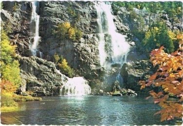 Algoma Ontario Postcard Canyon Park Bridal Veil Falls Algoma Central Railway