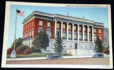 White Plains NY Postcard Municipal Building