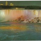 Ontario Postcard Niagara Falls View of Niagara Falls New York Night Illuminated