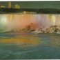 Ontario Postcard Niagara Falls View of Niagara Falls New York Night Illuminated