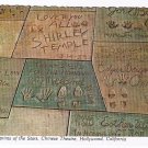 California Postcard Hollywood Footprints Of The Stars Shirley Temple Ray Milland