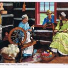 Ontario Postcard Toronto Black Creek Pioneer Village Spinning Wheel