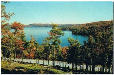 Smoke Lake Ontario Postcard Algonquin Park from Hanes Memorial