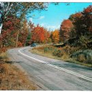 Ontario Postcard Cloyne Autumn Road 1950s Car