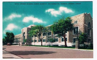 Toronto Ontario Postcard ROM Royal Ontario Museum Bloor & Aveneu Rd