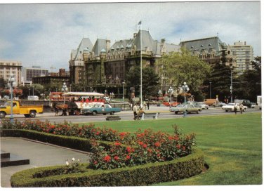 British Columbia Postcard Victoria Empress Hotel Former Canadian Pacific Hotel