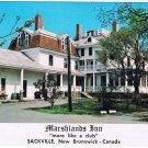 Sackville New Brunswick Postcard Marshlands Inn Canada Colonial