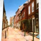 VINTAGE Elfreth's Alley Postcard Philadelphia Mike Roberts