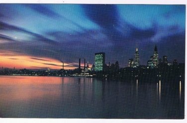 New York Postcard United Nations At Night