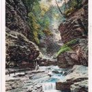 Watkins Glen New York Postcard Glen of the Pools Curteich A-91748 1922