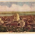 Montreal Canada Postcard Old Card View of City