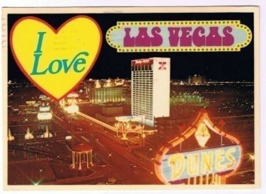 Las Vegas Nevada Postcard I Love Las Vegas Dunes