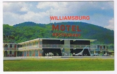 Kentucky Postcard Williamsburg Motel Restaurant