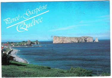 Quebec Postcard Perce Resort Centre La Gaspesie
