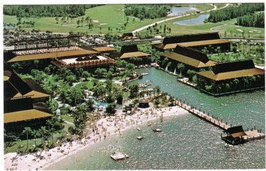 Florida Postcard Walt Disney Magic Kingdom Aloha From The South Seas