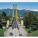 British Columbia Postcard Vancouver Lions Gate Bridge North Shore Mountains