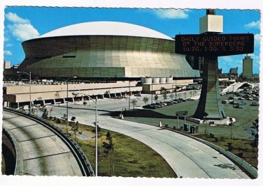 Louisiana Postcard New Orleans Superdome
