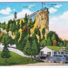 Michigan Postcard Castle Rock Ojibway Lookout Pontiac's Lookout