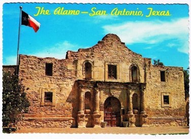Texas Postcard San Antonio The Alamo Remember