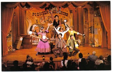 Florida Postcard Walt Disney Magic Kingdom Musical Revue Pioneer Hall