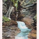 Watkins Glen New York Postcard Minnehaha Falls Curteich A-52129 1913