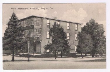 Ontario Postcard Fergus Royal Alexandra Hospital Circa 1910