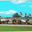 Michigan Postcard Mackinac Island Carriages Historic Fort Mackinac