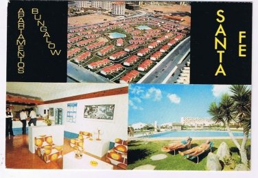 Spain Postcard Santa Fe Bungalow Apartments