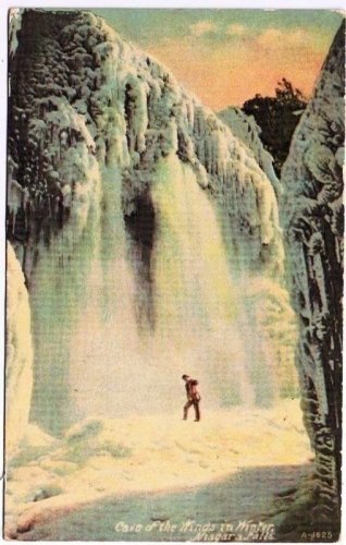 Niagara Falls Ontario Postcard Cave of the Winds in Winter