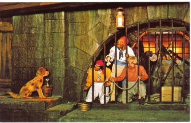 Florida Postcard Walt Disney Magic Kingdom Pirates Of The Caribbean Dog's Life