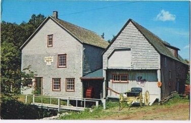 Prince Edward Island Postcard Long River Woodleigh Olde Mill Museum