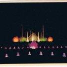Kennett Square Pennsylvania Postcard Longwood Gardens Nightime Fountain