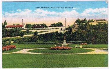 Michigan Postcard Fort Mackinac Mackinac Island