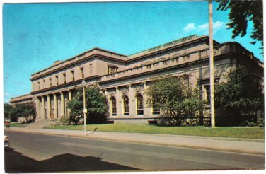 New York Postcard Yorkshire Schenectady Central Post Office Adjacent City Hall