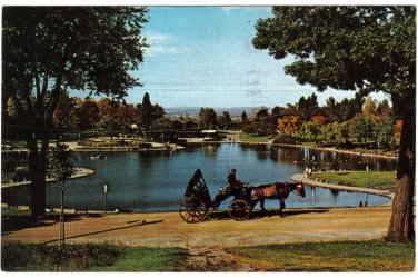 Quebec Postcard Montreal Beaver Lake On Mount Royal Lac Aux Castors