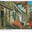 Virginia Postcard Williamsburg James Geddy Silversmith Shop