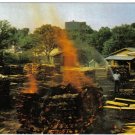 Tennessee Postcard Lynchburg Jack Daniels Distillery Making Charcoal
