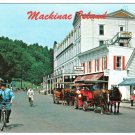 Michigan Postcard Mackinac Island Main Street Horse Drawn Carriages