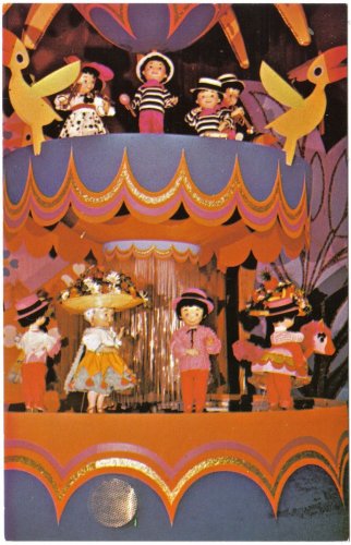Florida Postcard Walt Disney Magic Kingdom Small World Happiest Cruise Sailed