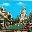 Orlando Florida Postcard Main Street USA Walt Disney Cinderella Castle