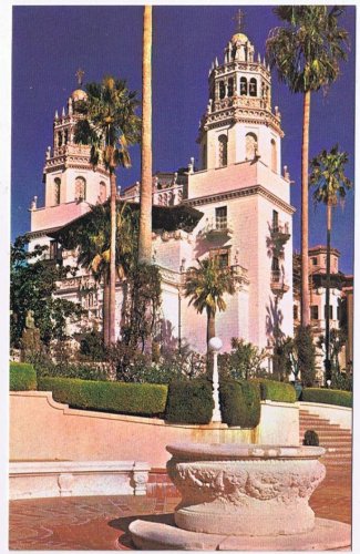California Postcard San Simeon Hearst Castle La Casa Grande