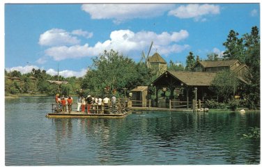 Florida Postcard Walt Disney Magic Kingdom Tom Sawyer Island