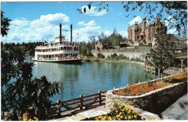 Florida Postcard Walt Disney Magic Kingdom Cruising Rivers Of America