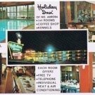 Aurora Illinois Postcard Holiday Inn Swiss Bavarian Lounge Multi View Long Card