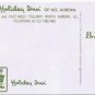 Aurora Illinois Postcard Holiday Inn Swiss Bavarian Lounge Multi View Long Card